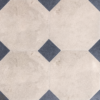 Abbey | Dalle - Creme Octagon with Bluestone Cabochon | Antique