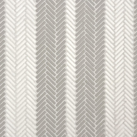 Shoal - Bistro | Glass Tile - Zipper Mosaic | Snow & Cashmere