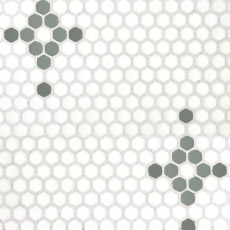 Shoal - Bistro | Glass Tile - Lumiere Mosaic | Moss, Snow & Spruce